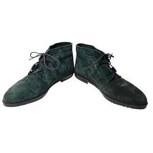 Northern Explorer Women’s 8 Green Suede Chukka Boots Cottagecore Casual Cozy